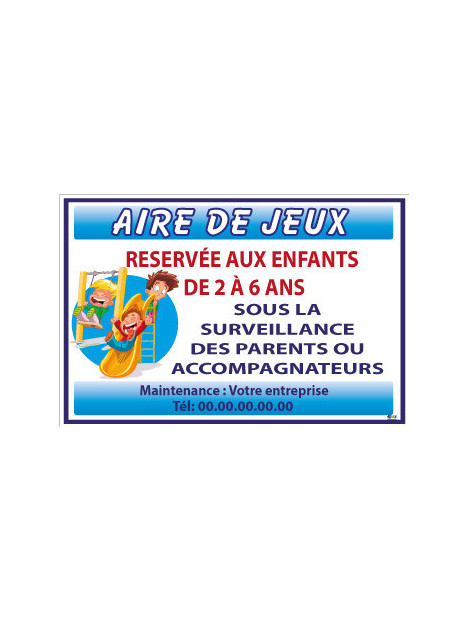Aire de jeux Français bleu