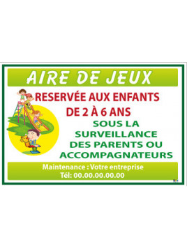 Aire de jeux Français vert