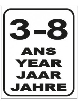 Plaque tranche d'âges avec...