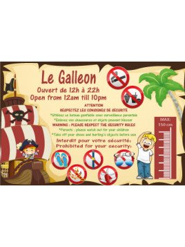 Structure gonflable pirate