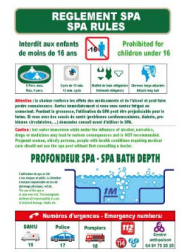 Règlement Spa en 2 langues