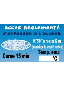 Acces règlementé balnéo