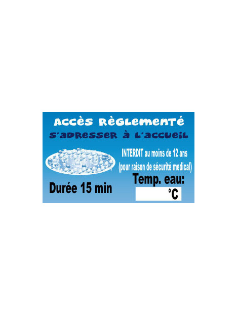 Acces règlementé balnéo