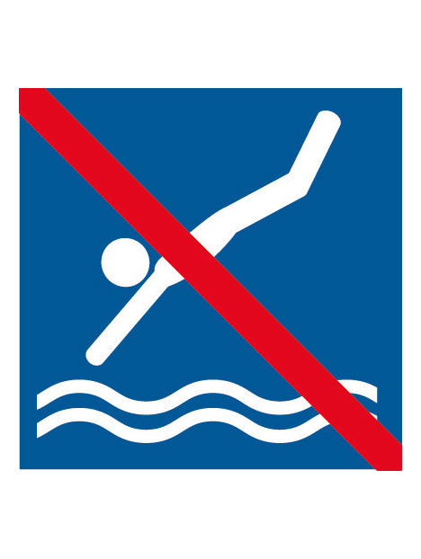 Pictogramme plonger interdit