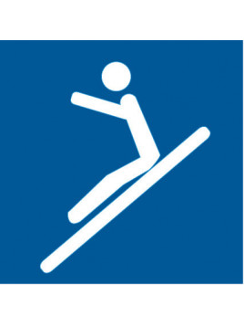 Pictogramme toboggan assise