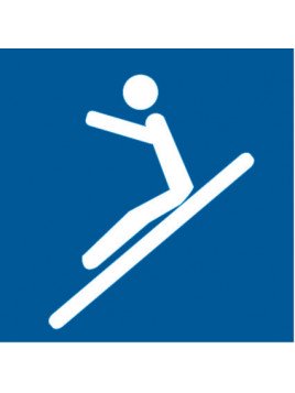 Pictogramme toboggan assise