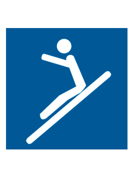 Pictogramme toboggan assise