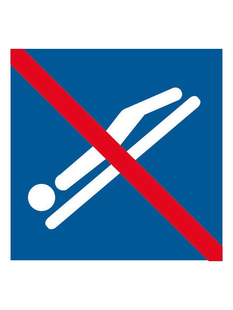 Pictogramme déscent tête en bas interdit