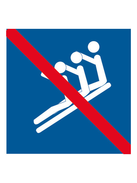 Pictogramme décent en groupe interdit