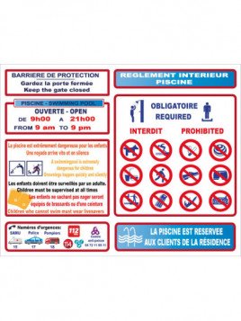 Règlement piscine pour...