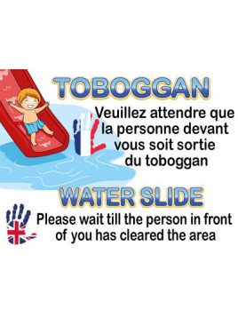 Panneau toboggan un à la...