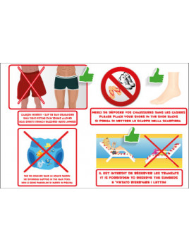 Panneau 4 interdictions...