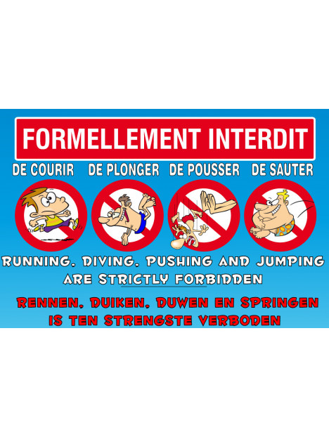 Formellement interdit cartoon, 3 langues