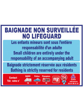 Baignade non surveillée