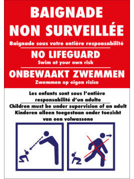 Baignade non surveillée 3...