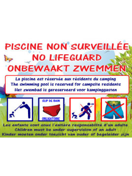 Piscine non surveillée...