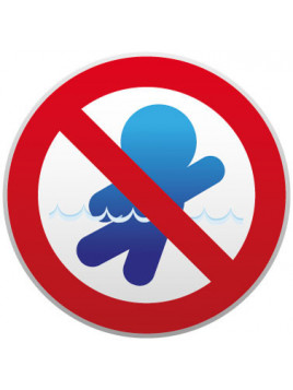 Interdit de nager avec...