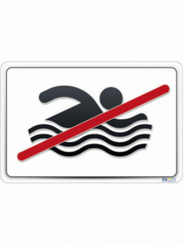 Baignade interdite pictogramme