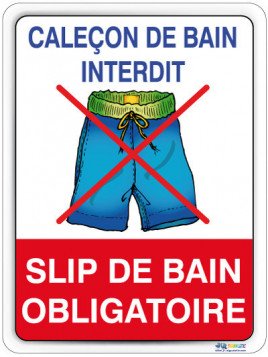 Short de bain interdit