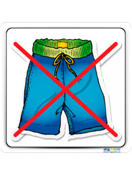Plaque caleçon interdit