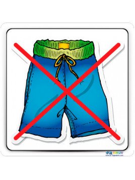 Plaque caleçon interdit