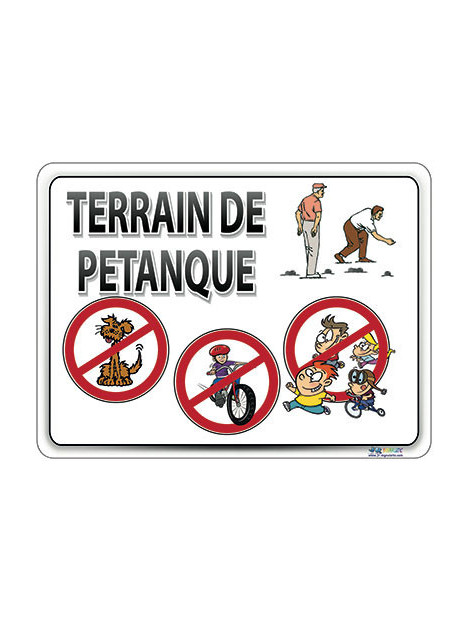 Interdictions terrain de pétanque