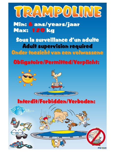 Trampoline 3 langues