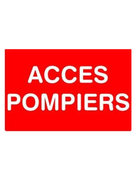 Panneau accès pompier