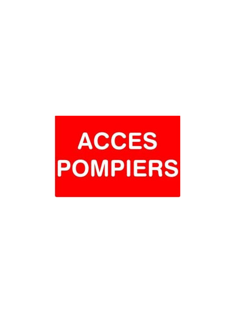 Panneau accès pompier