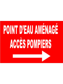 Panneau point d'eau aménagé...