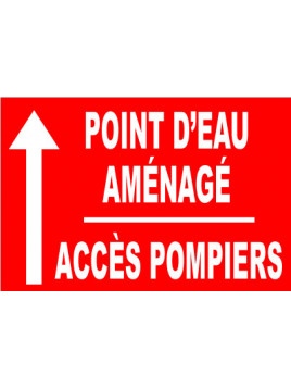 Panneau point d'eau aménagé...