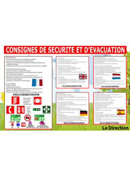 Consignes d'évacuation...