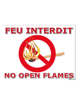 Feu interdites en 2 langues