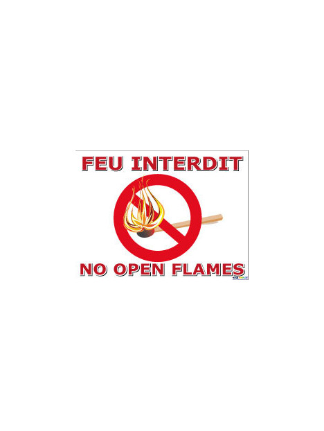 Feu interdites en 2 langues