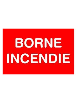 Panneau Borne incendie