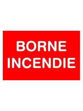Panneau Borne incendie