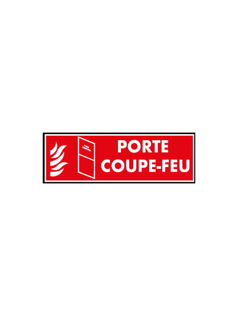Porte coupe-feu avec pictogramme