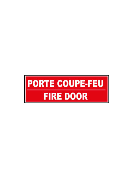 Porte coupe-feu Français Anglais