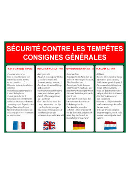 Consignes Tempêtes 4 langues