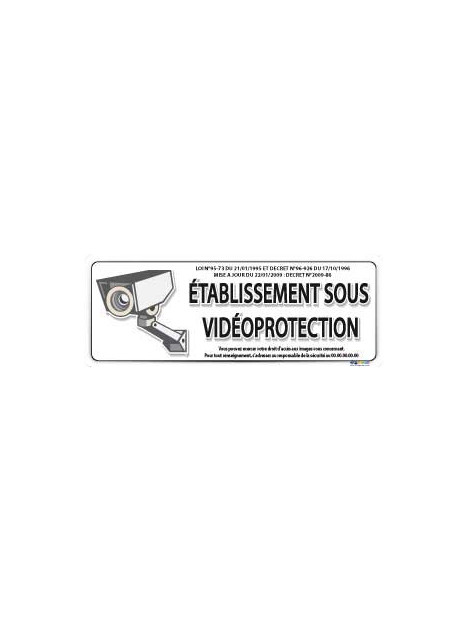 Etablissement sous vidéo protection
