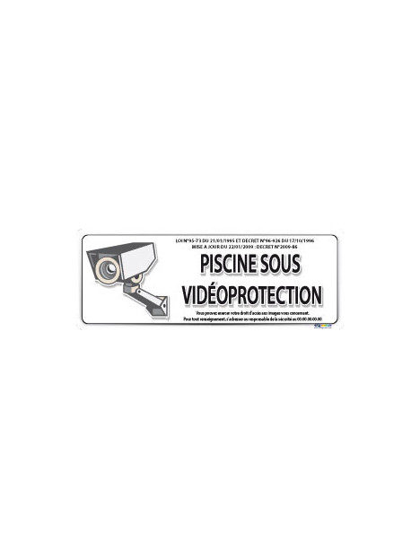 Piscine sous vidéo protection