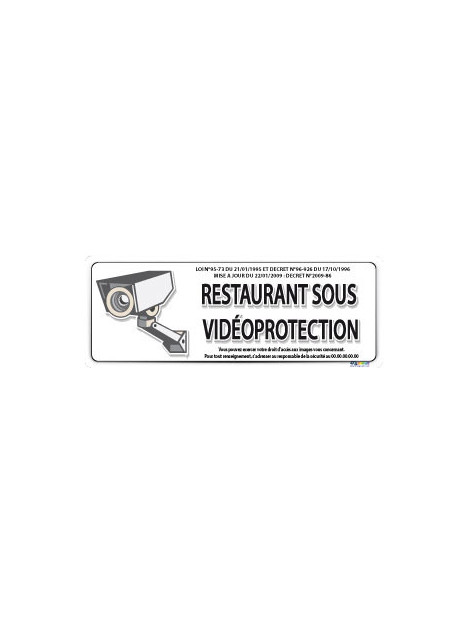 Restaurant sous vidéo protection