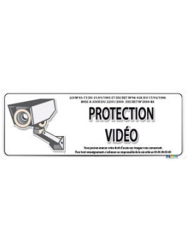 Panneau vidéo protection