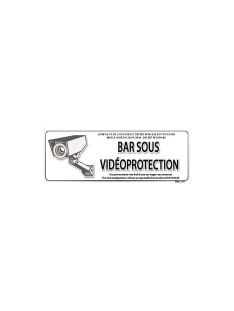 Bar sous vidéo protection