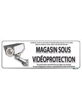Magasin sous vidéo protection