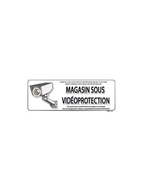 Magasin sous vidéo protection
