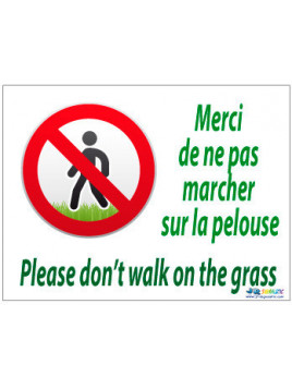 Pelouse interdite avec...