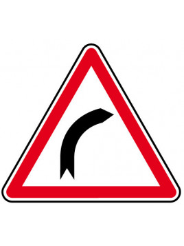 Panneau A1a "virage à droite"