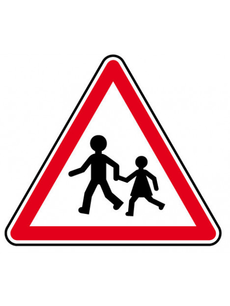Panneau A13a "endroit fréquenté par les enfants"