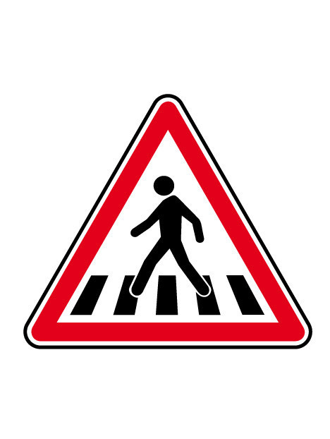 Panneau A13b "passage pour piétons"